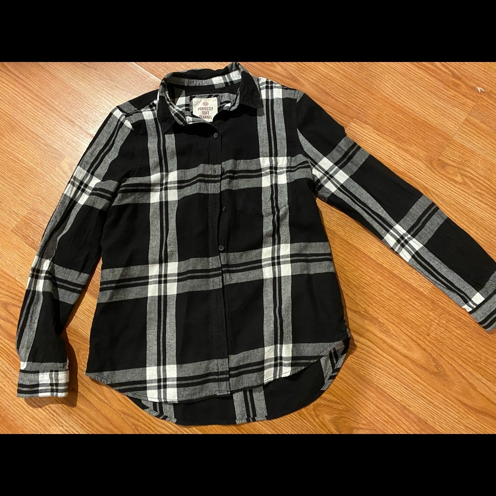 Black and plaid flannel